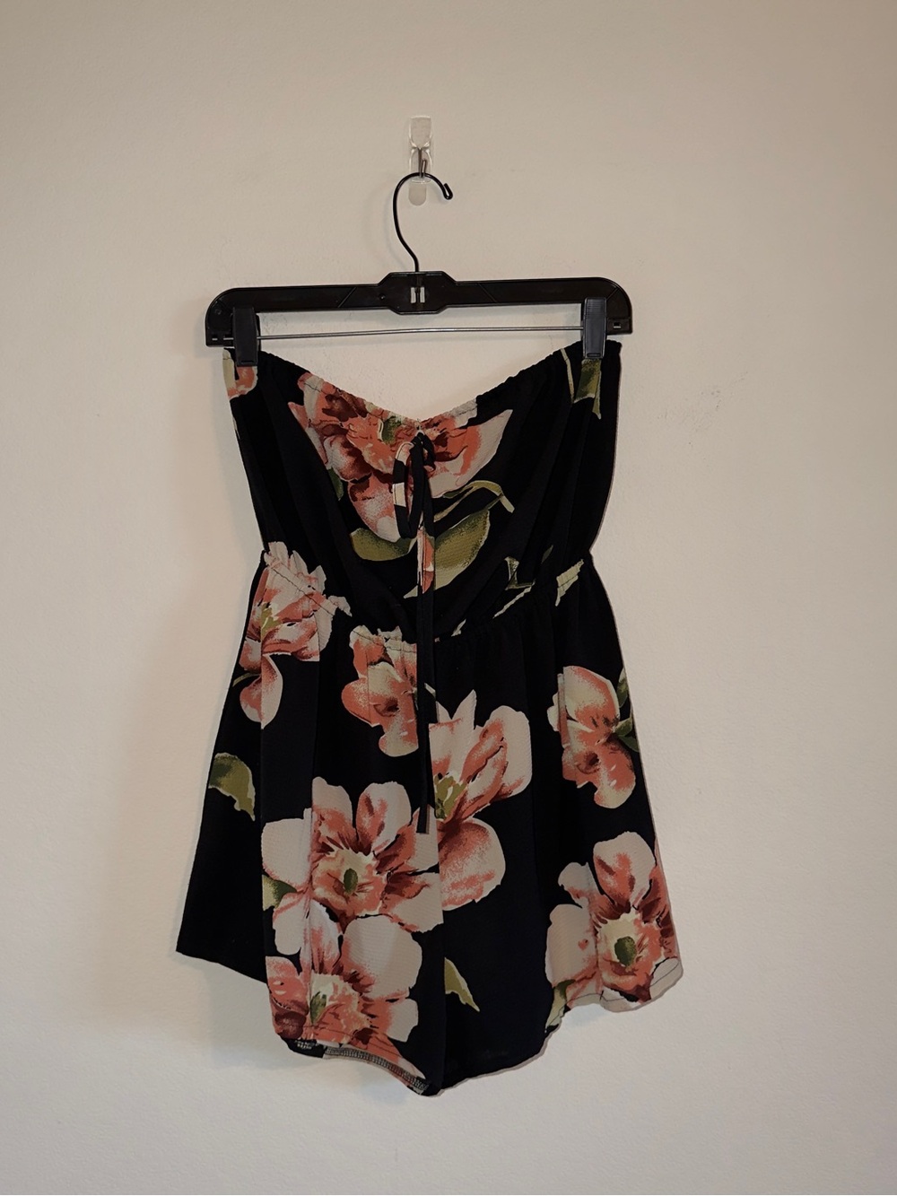 Floral Strapless Romper